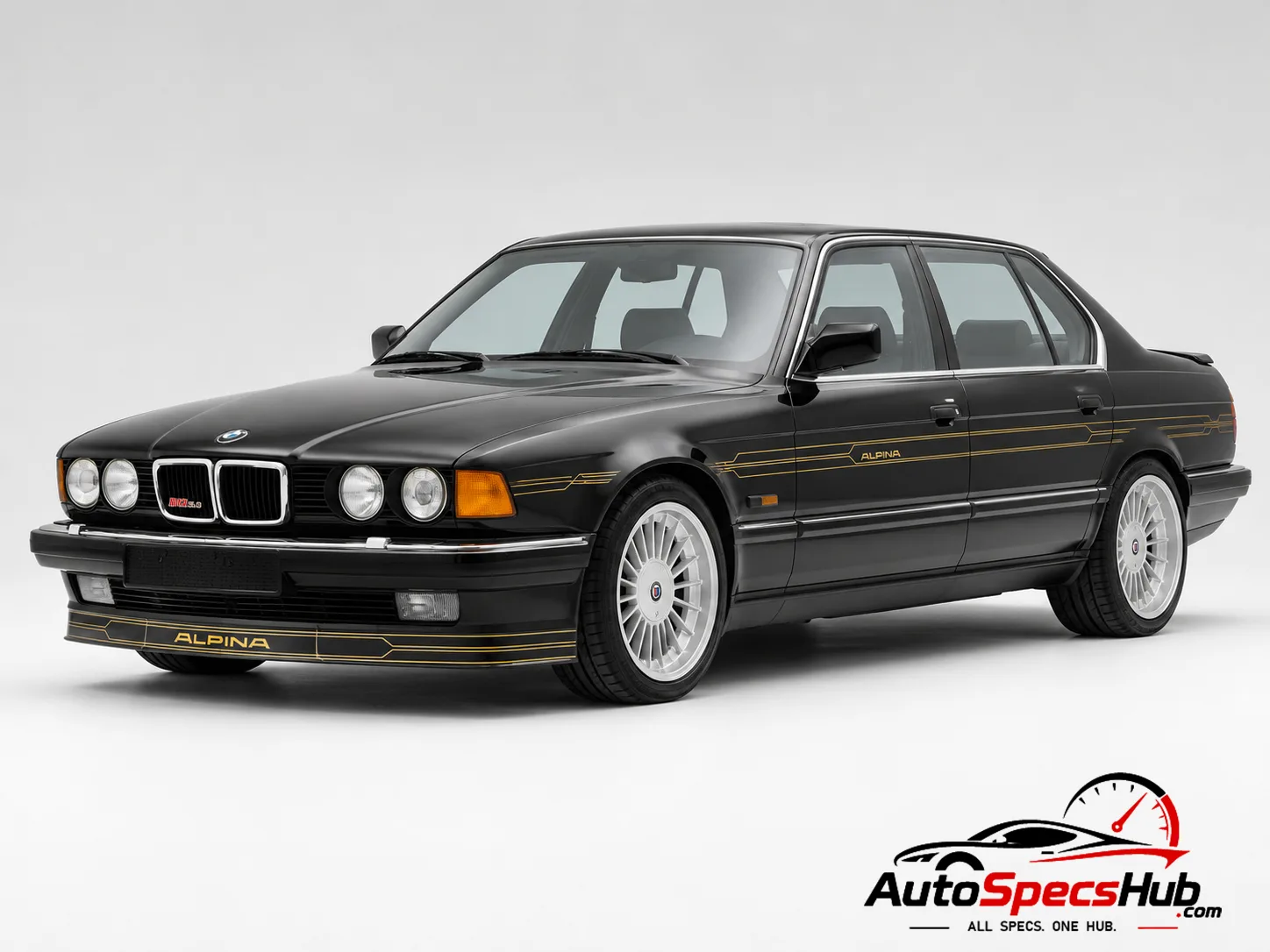 1989 Alpina 7 Series B12 5.0 L E32 front three-quarter view