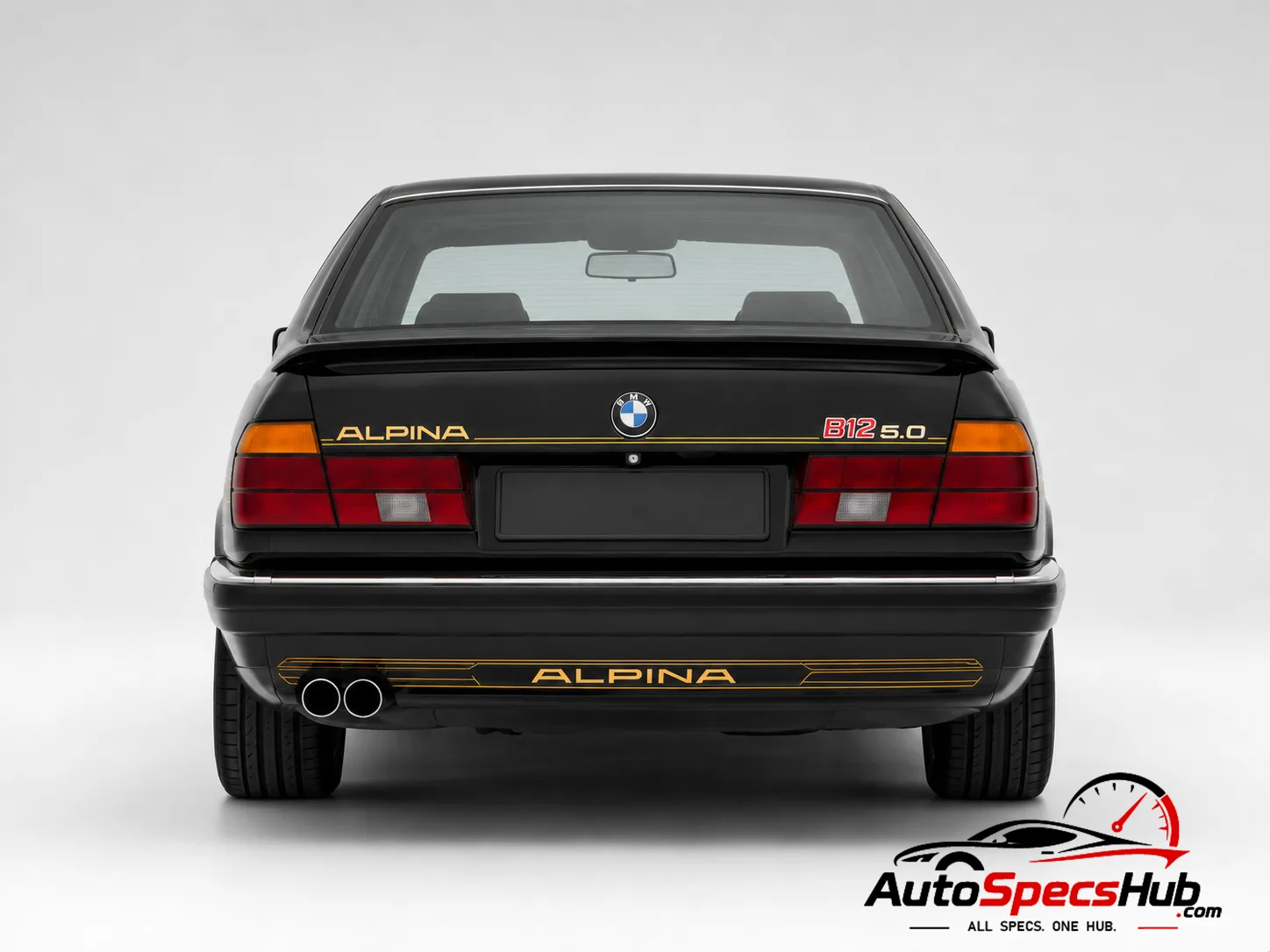 1989 Alpina 7 Series B12 5.0 L E32 rear view