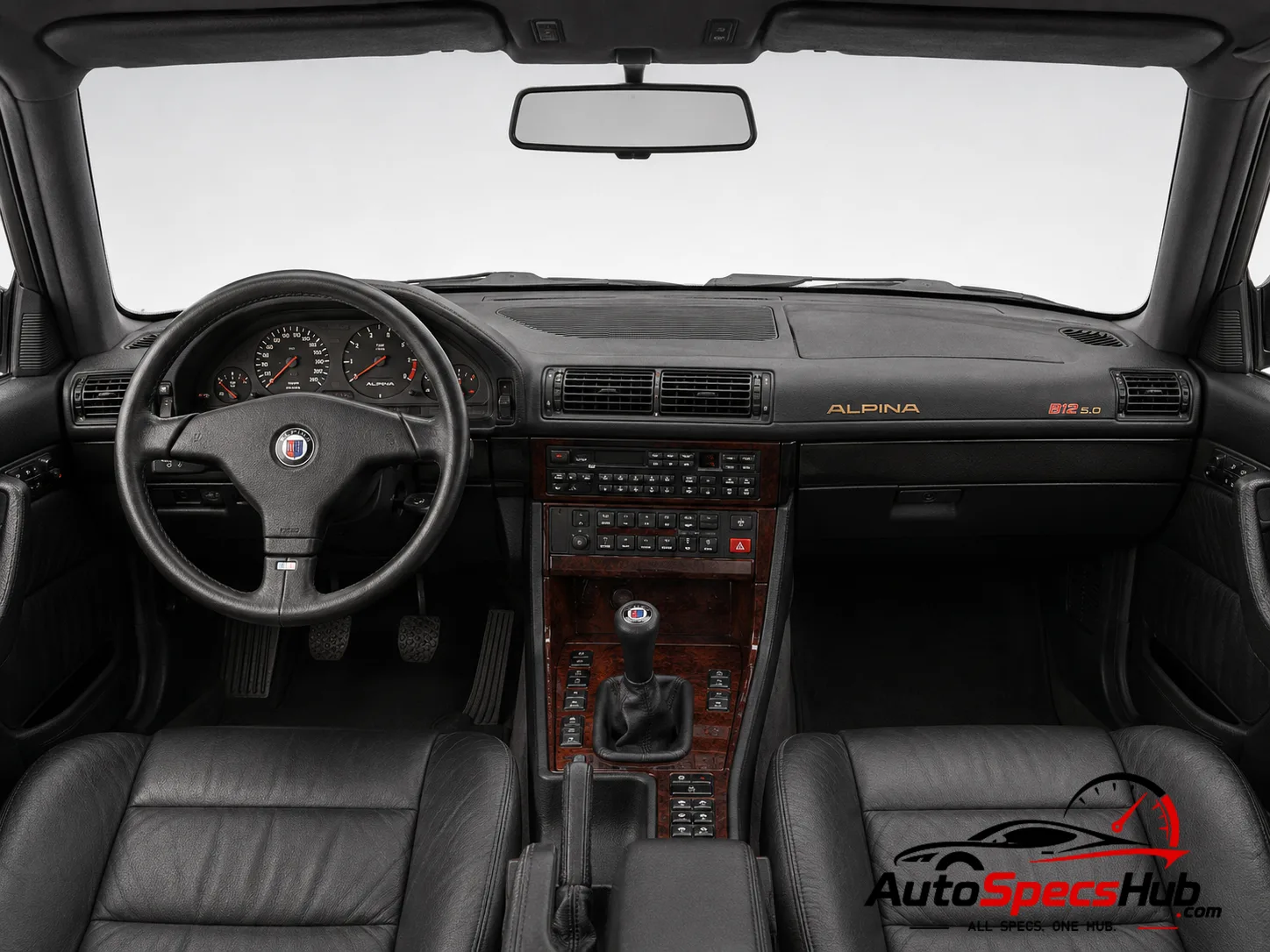 1989 Alpina 7 Series B12 5.0 L E32 interior dashboard view