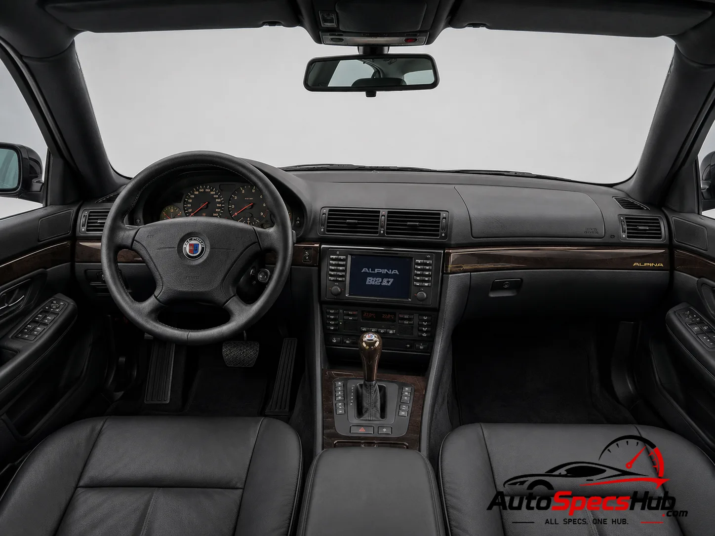 1995 Alpina 7 Series B12 5.7 E38 interior dashboard view