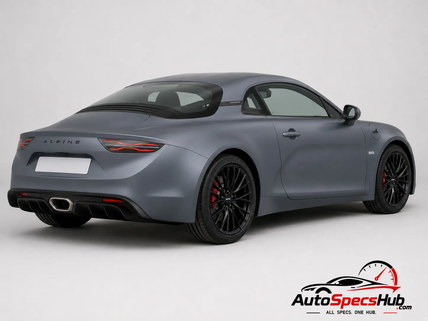 2019 Alpine A110S rear three-quarter view