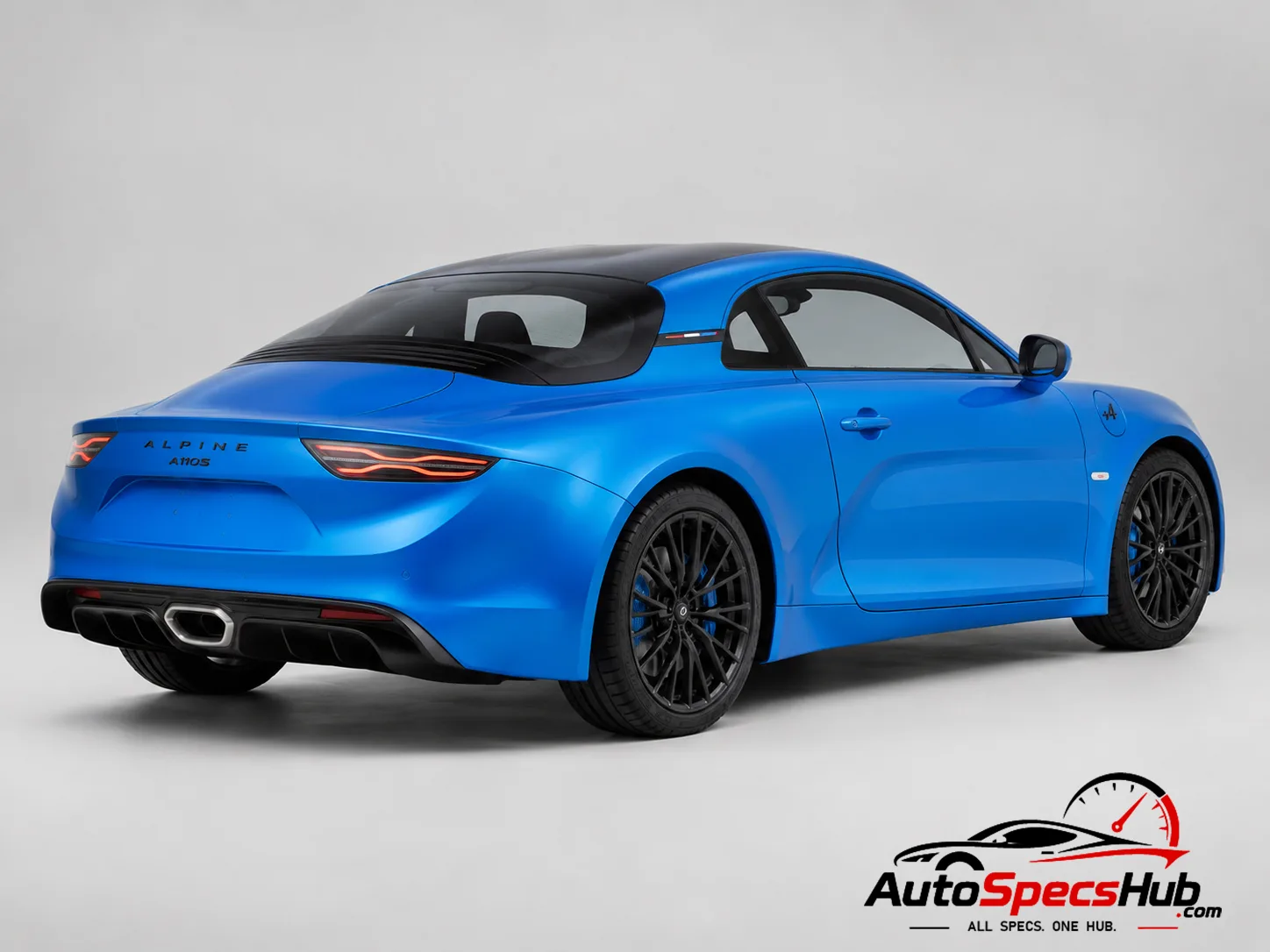 2022 Alpine A110 S rear three-quarter view