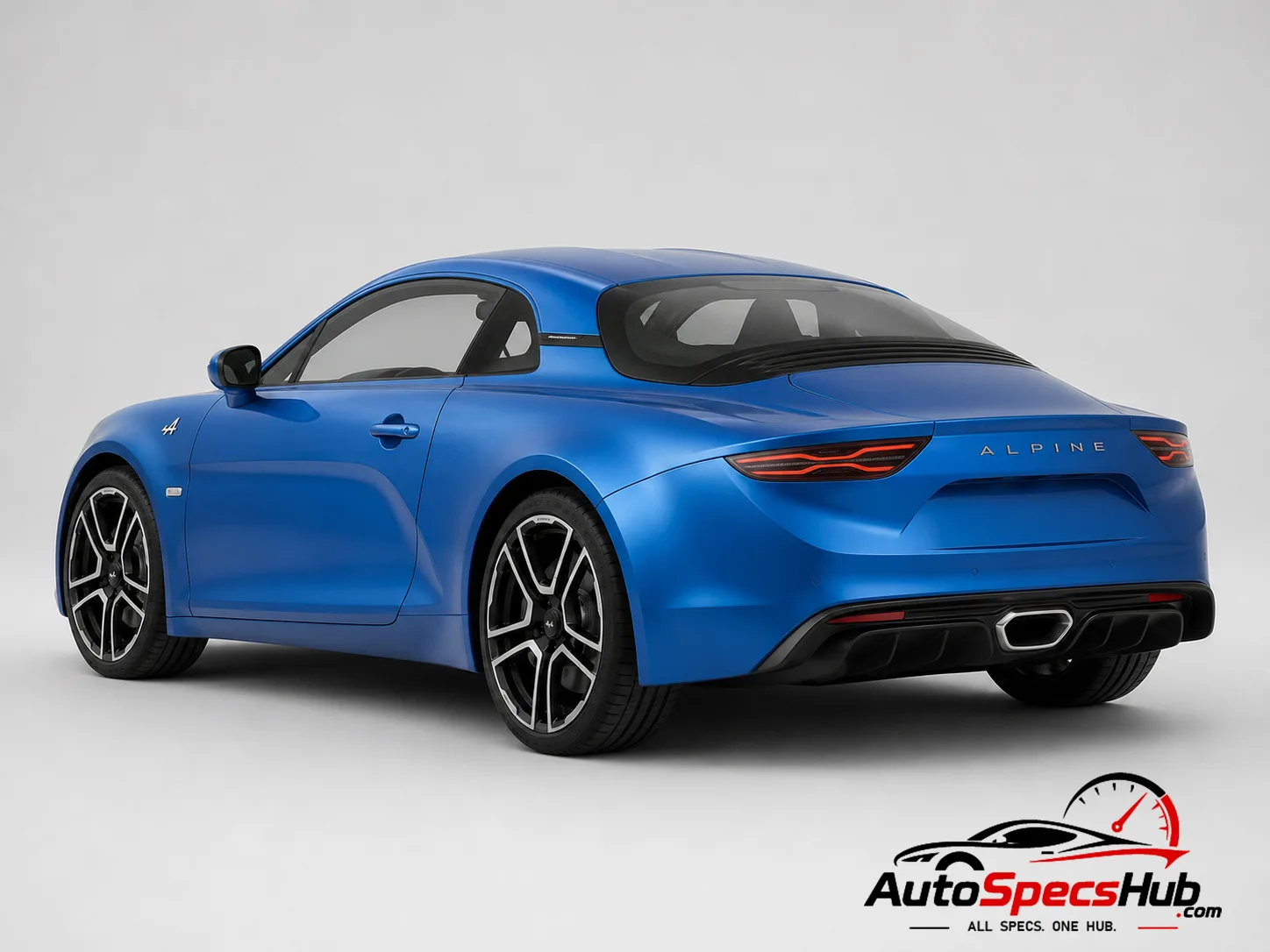 2017 Alpine A110 rear three-quarter view