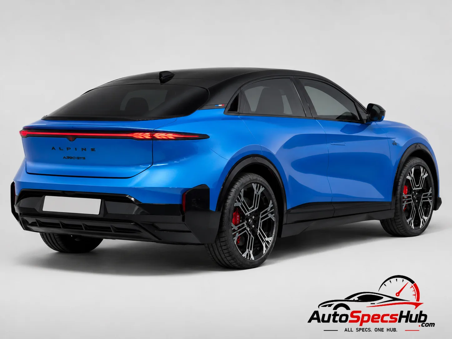 2026 Alpine A390 GTS rear three-quarter view