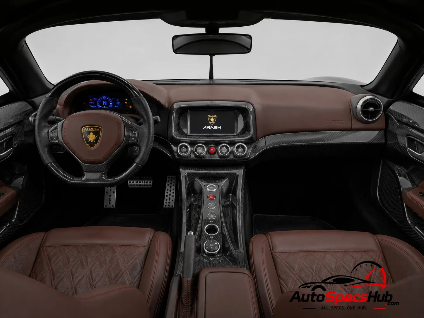 2017 Arash AF10 Hybrid interior dashboard and front cabin