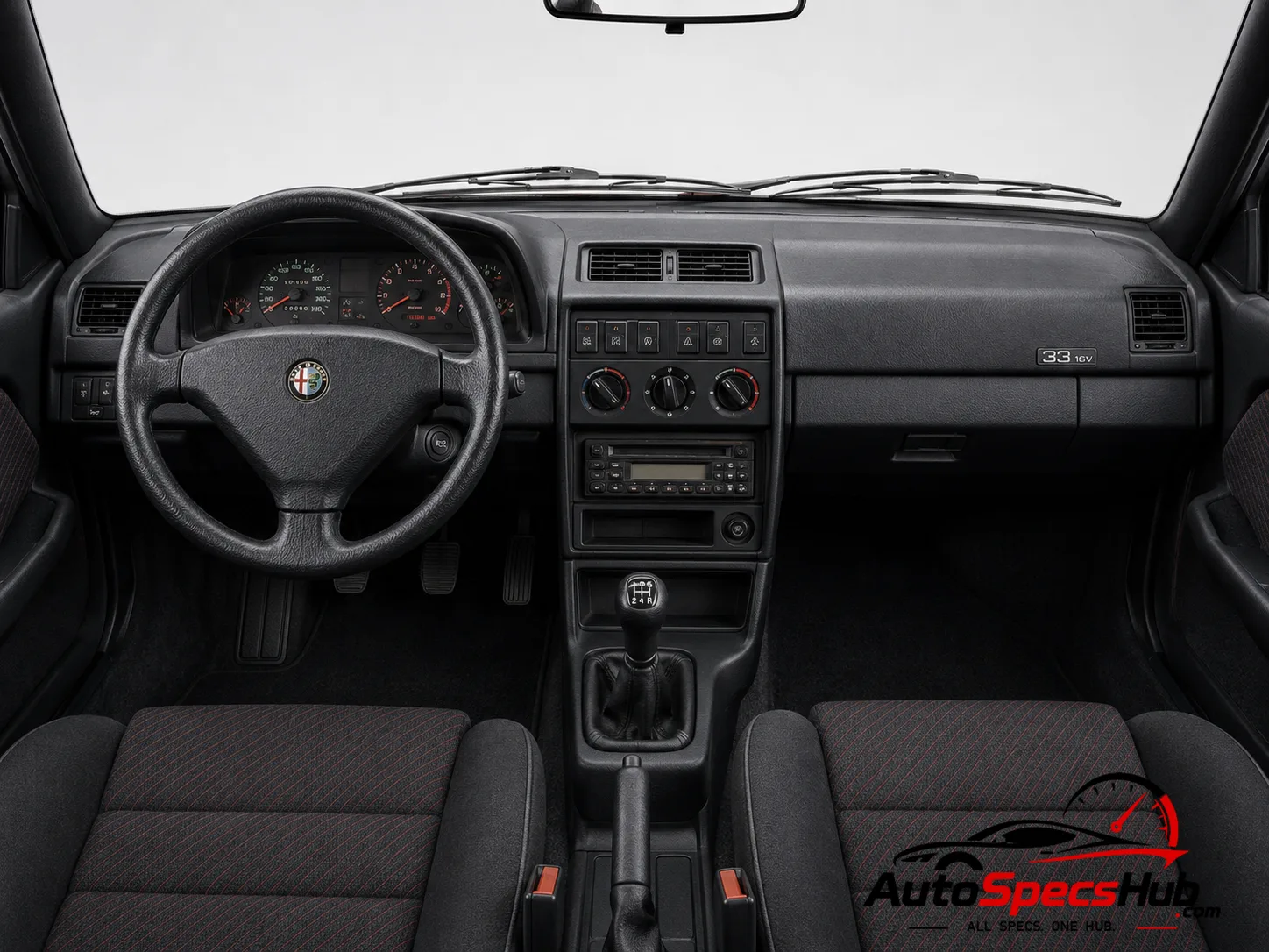1992 Alfa Romeo 33 S16V QV interior dashboard view