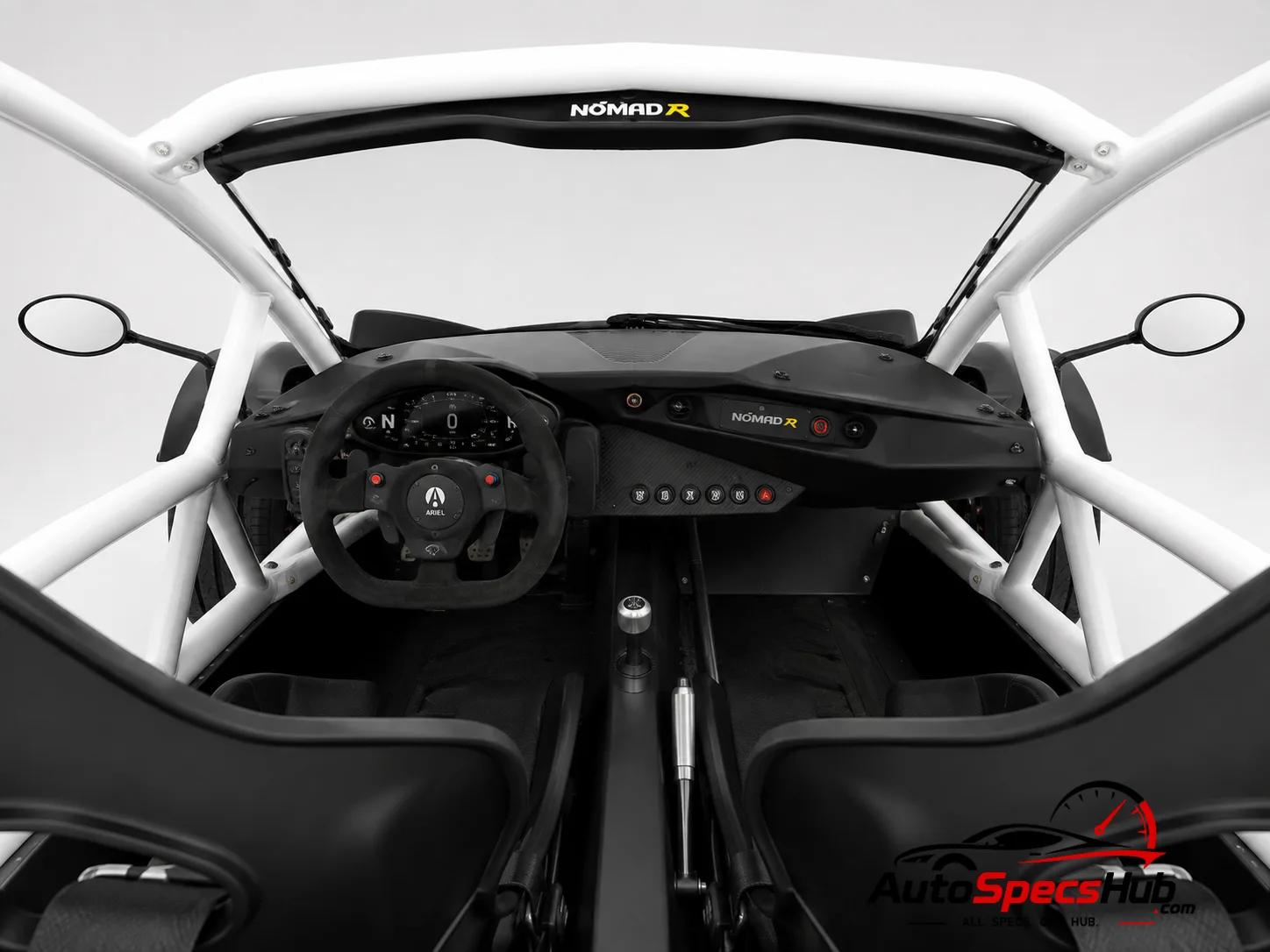 2021 Ariel Nomad R interior dashboard and front cabin