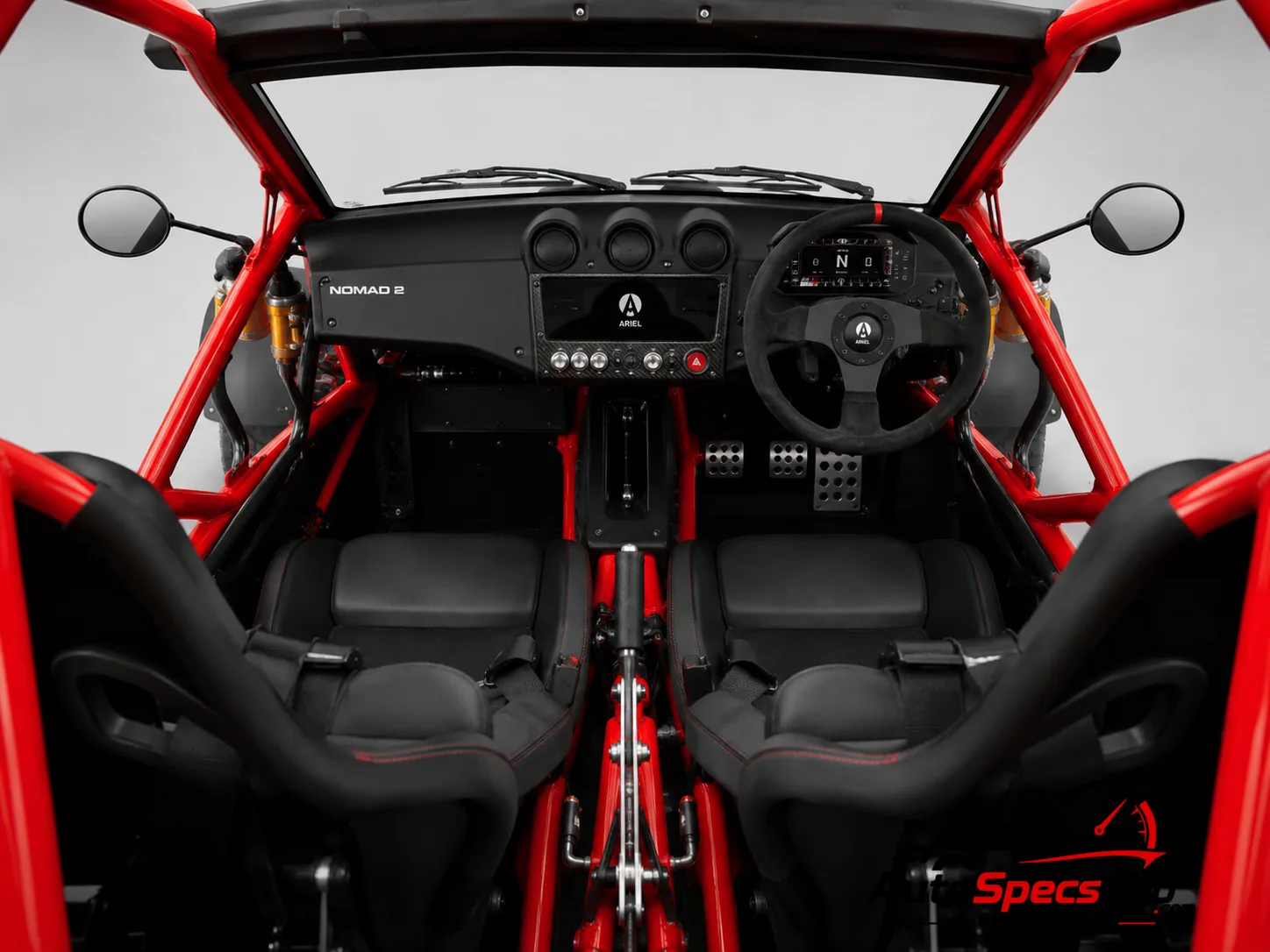 2025 Ariel Nomad 2 interior dashboard and front cabin