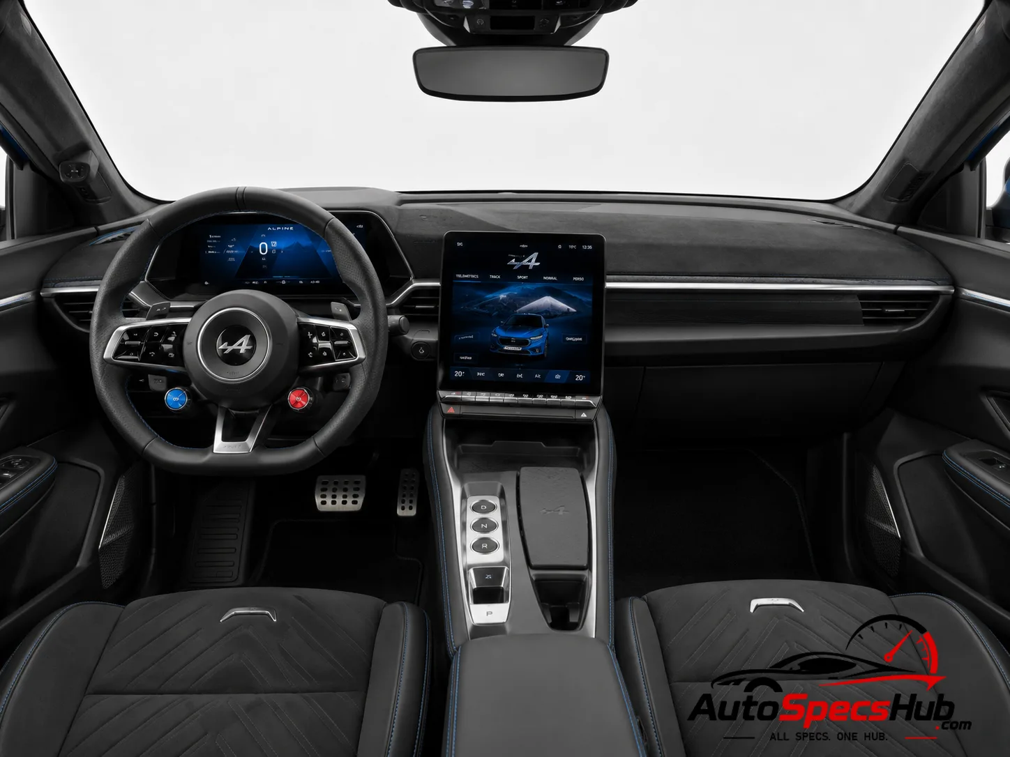 2026 Alpine A390 GT interior dashboard and front cabin