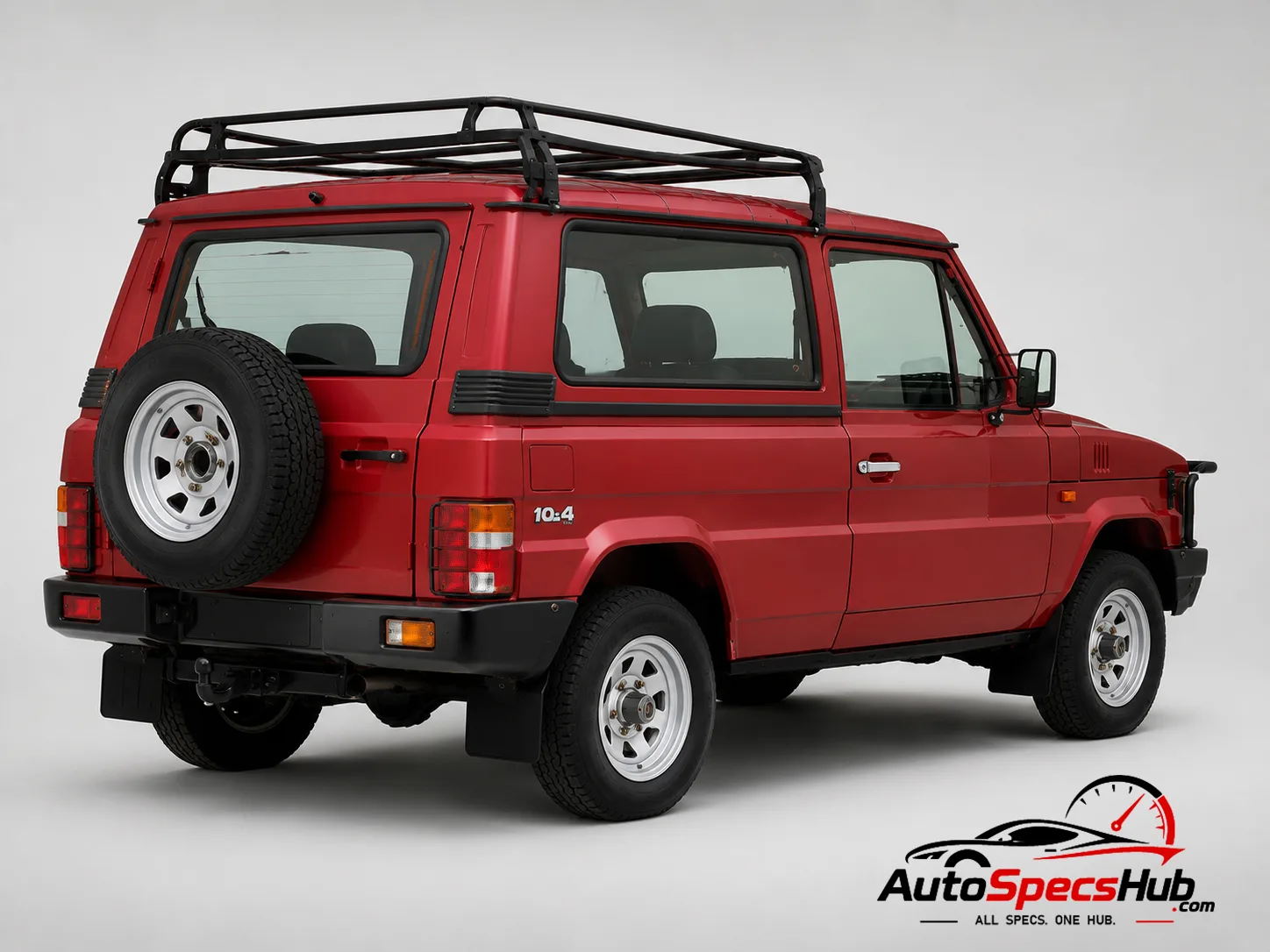1997 ARO 10.4 TD rear three-quarter view