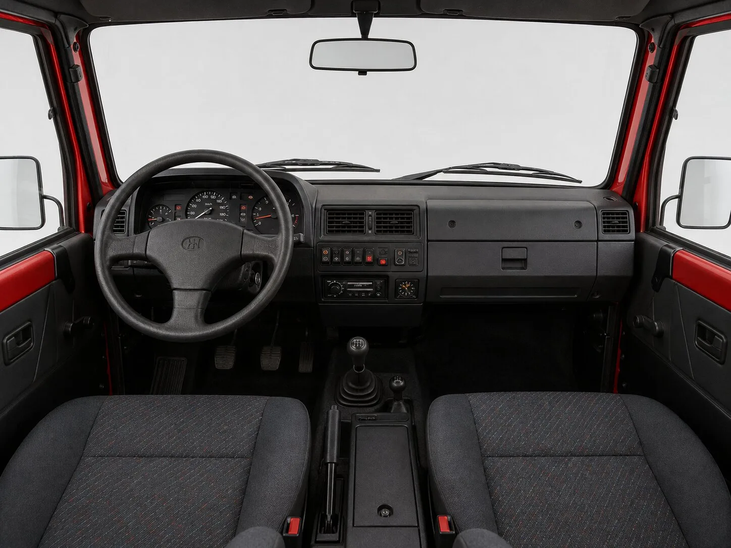 1997 ARO 10.4 TD interior dashboard and front cabin