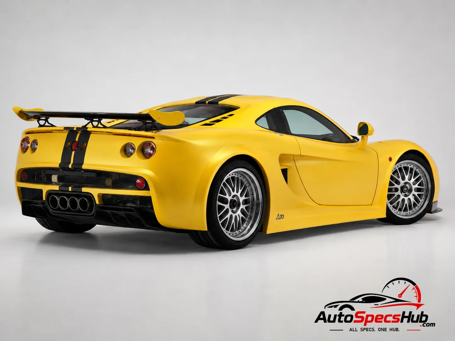 2006 Ascari A10 rear three-quarter view