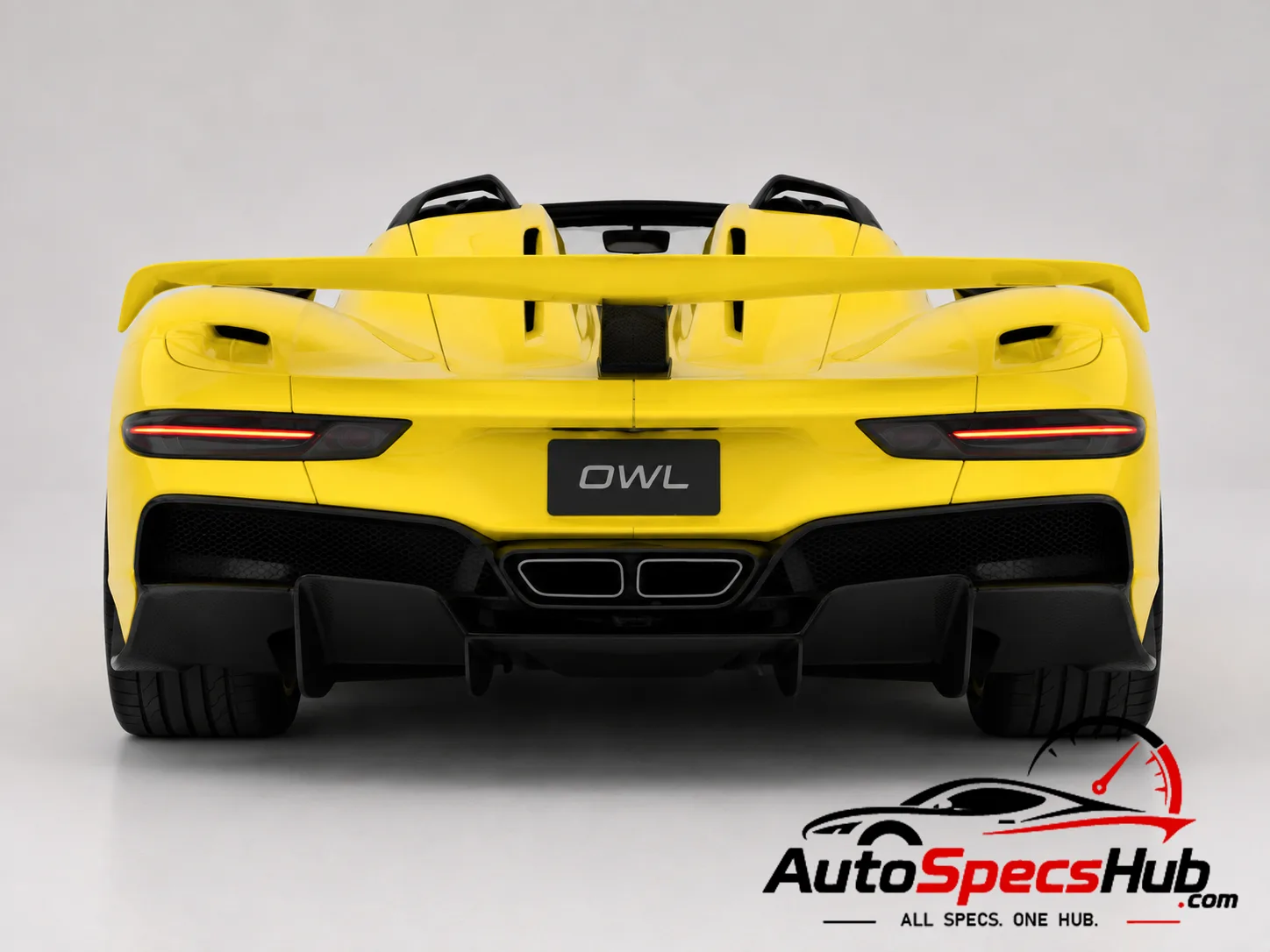 2025 Aspark Owl Roadster rear view