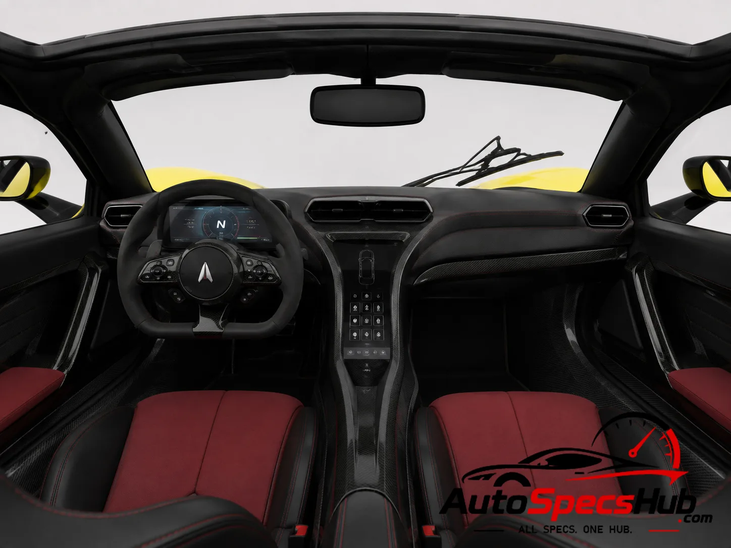 2025 Aspark Owl Roadster interior dashboard and front cabin