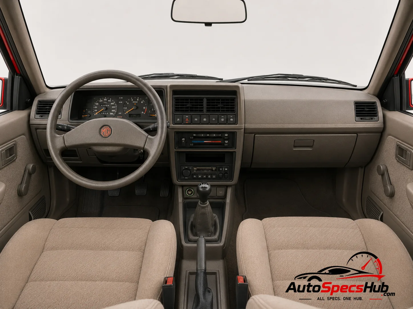 1989 Austin MG Maestro Turbo interior dashboard and front cabin