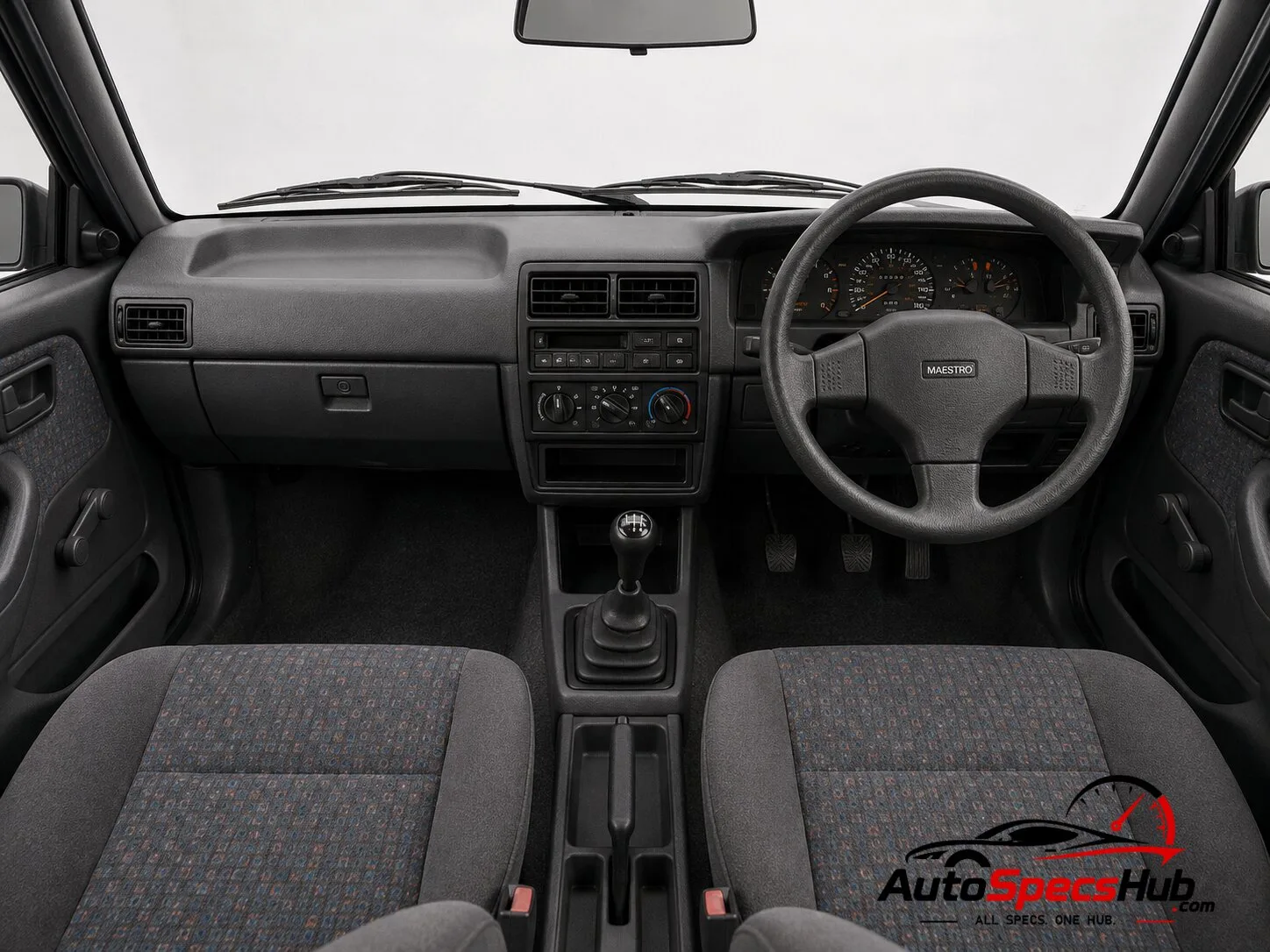 1991 Austin Maestro 1.6 LX interior dashboard and front cabin