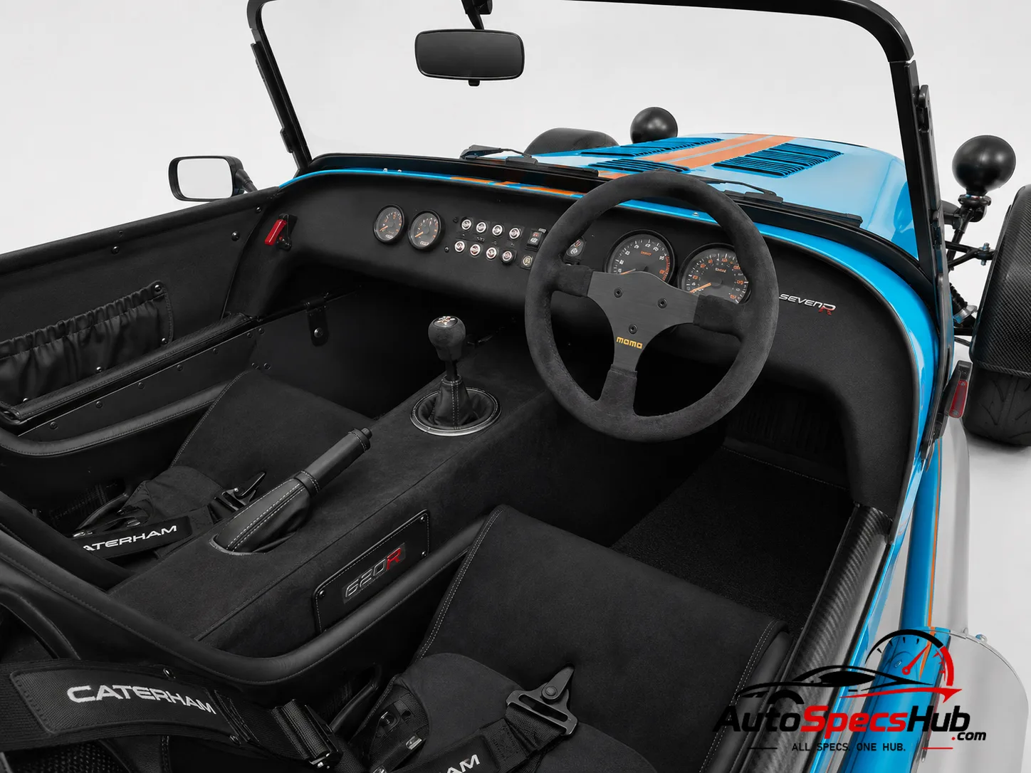 2014 Caterham Seven 620R interior cockpit and driver seat