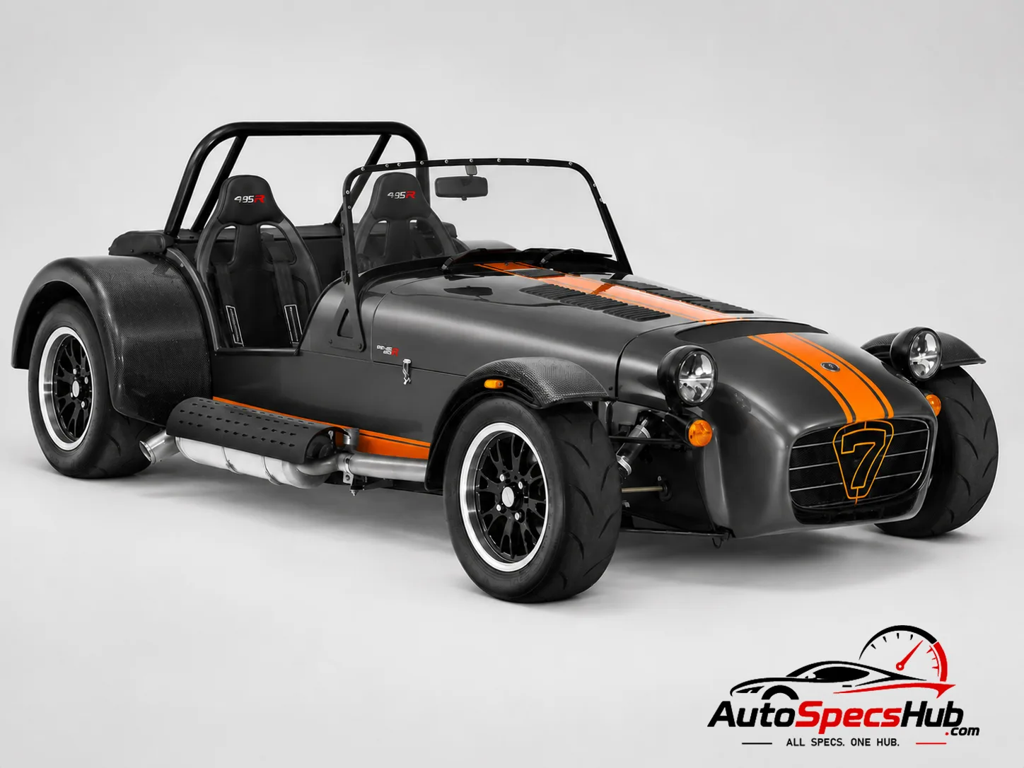 2014 Caterham Seven 485 front three-quarter view