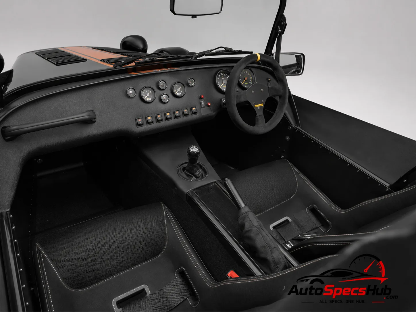 2014 Caterham Seven 485 interior cockpit and driver seat
