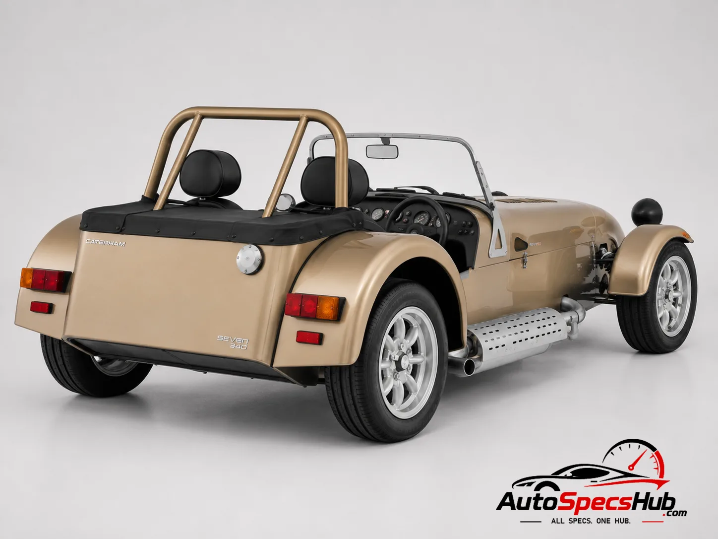 2022 Caterham Seven 340 rear three-quarter view