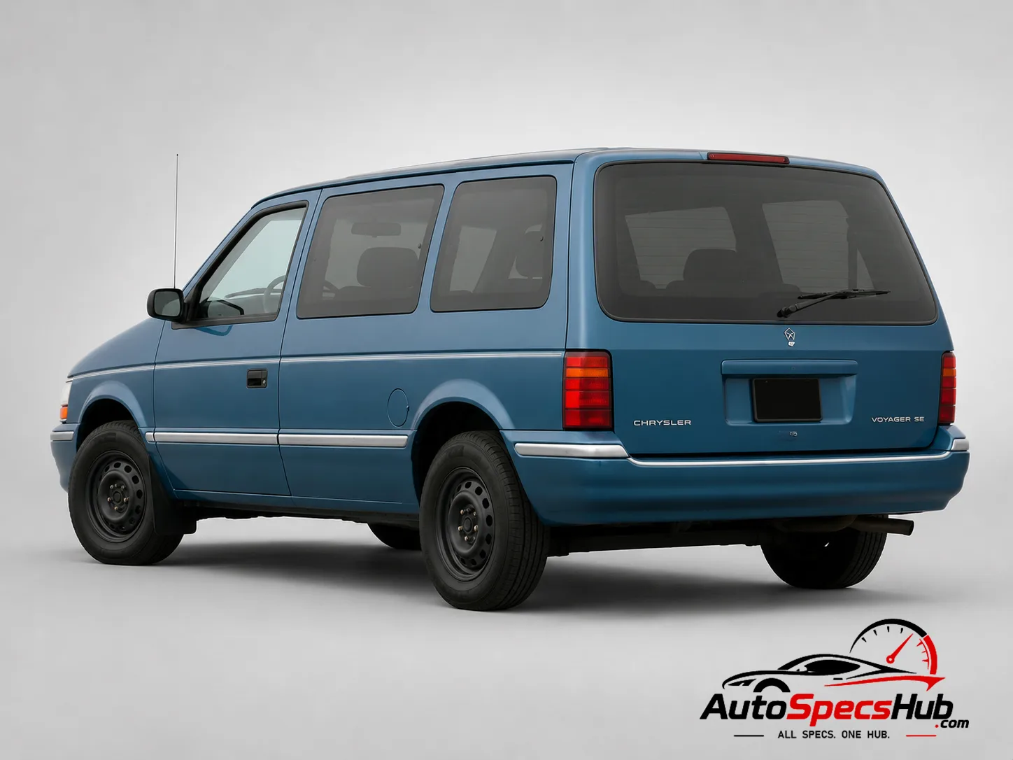 1992 Chrysler Voyager 3.3 SE rear three-quarter view