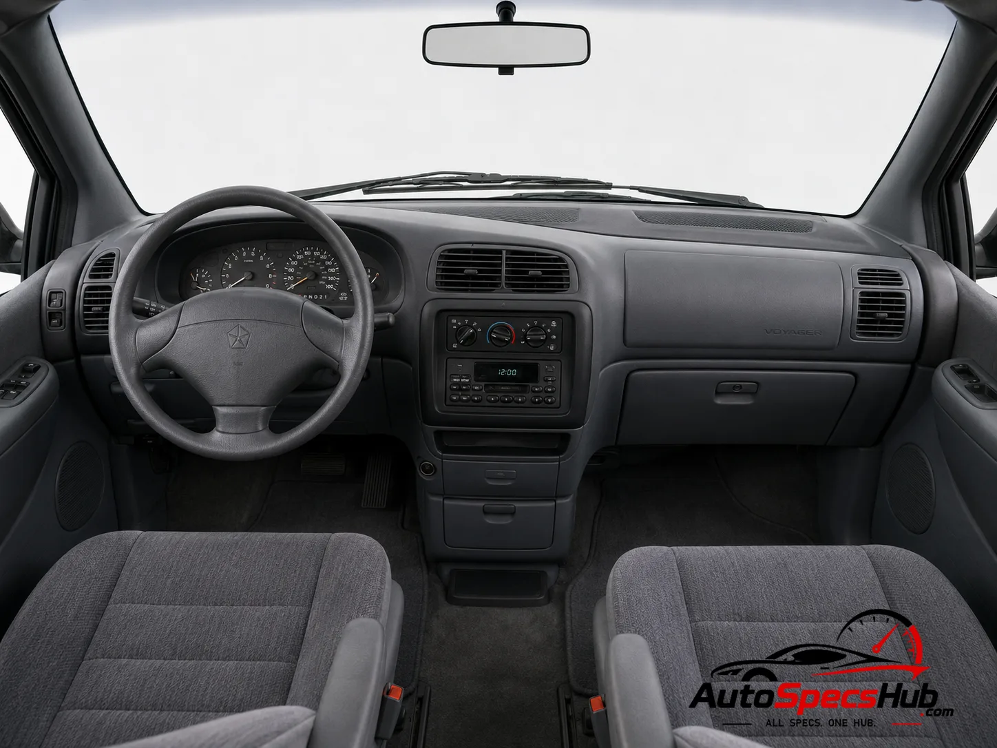 1992 Chrysler Voyager 3.3 SE interior dashboard and front cabin