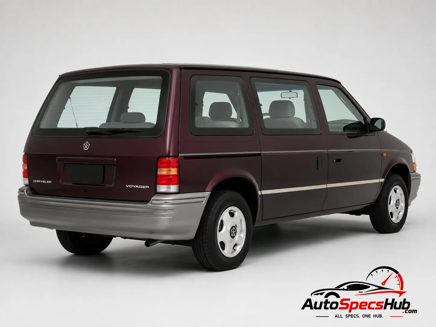 1994 Chrysler Voyager 3.3 SE rear three-quarter view