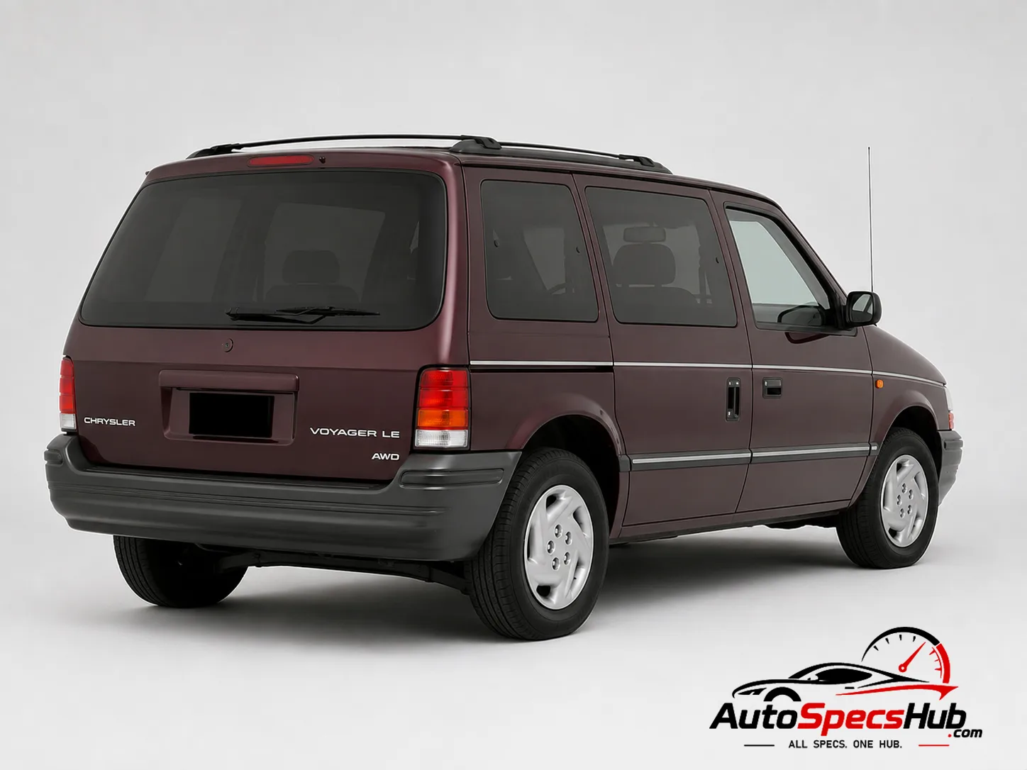 1991 Chrysler Voyager LE 3.3 LE AWD rear three-quarter view