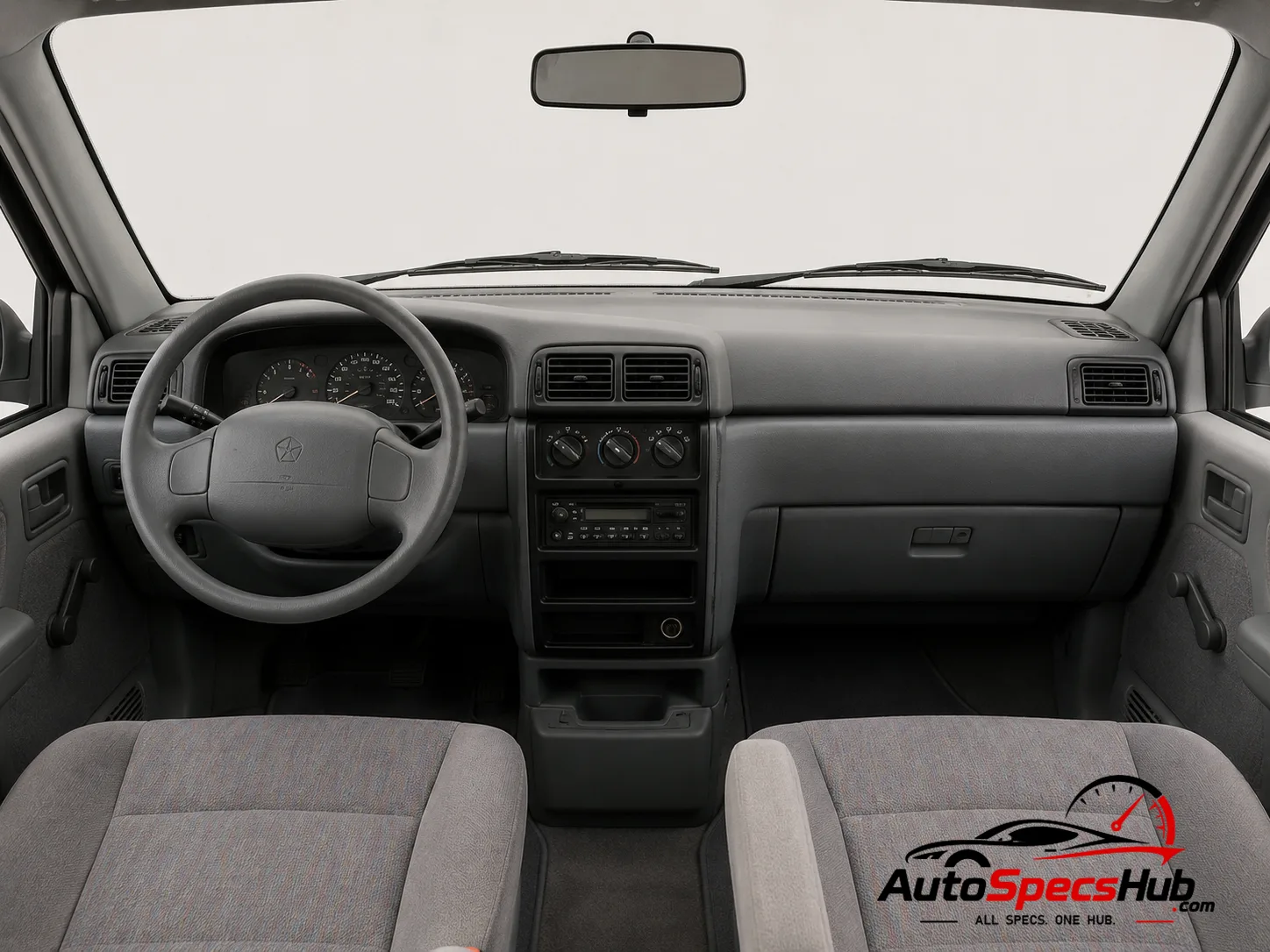 1992 Chrysler Voyager 2.5 TD SE interior dashboard and front cabin