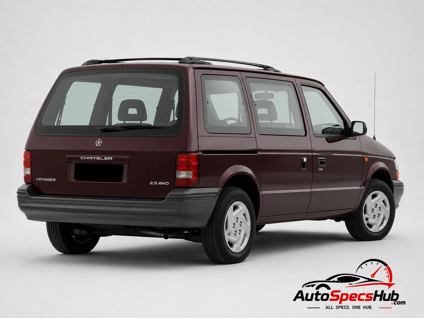 1991 Chrysler Voyager 2.5 AWD rear three-quarter view