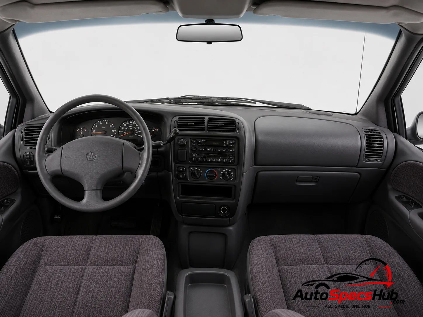 1991 Chrysler Voyager 2.5 AWD interior dashboard and front cabin
