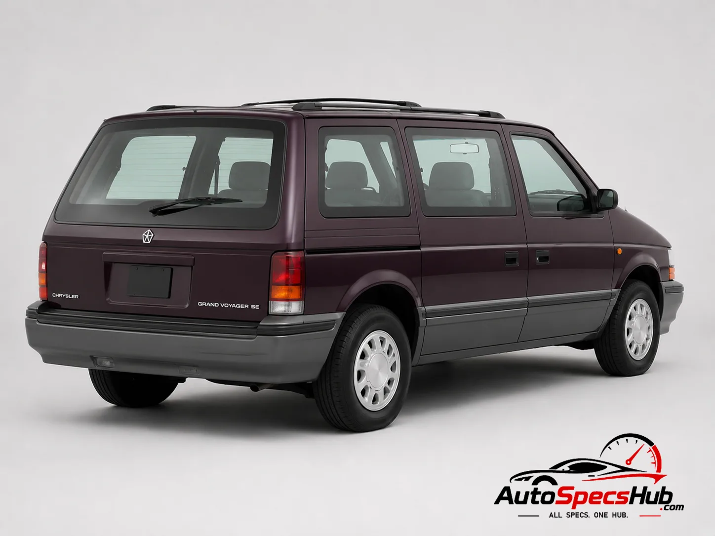1992 Chrysler Grand Voyager 2.5 TD SE rear three-quarter view