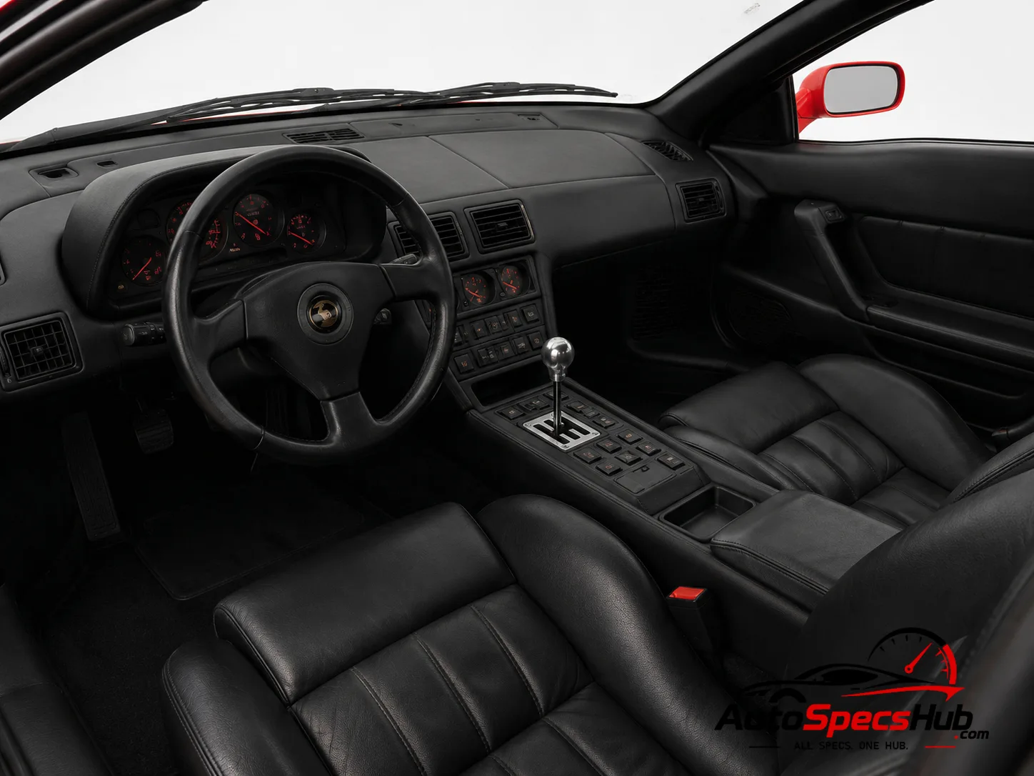 1991 Cizeta V16T interior dashboard and front cabin