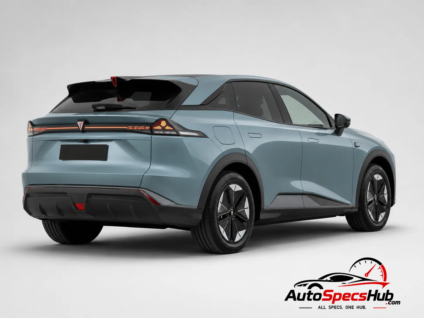 2025 Deepal S07 rear three-quarter view