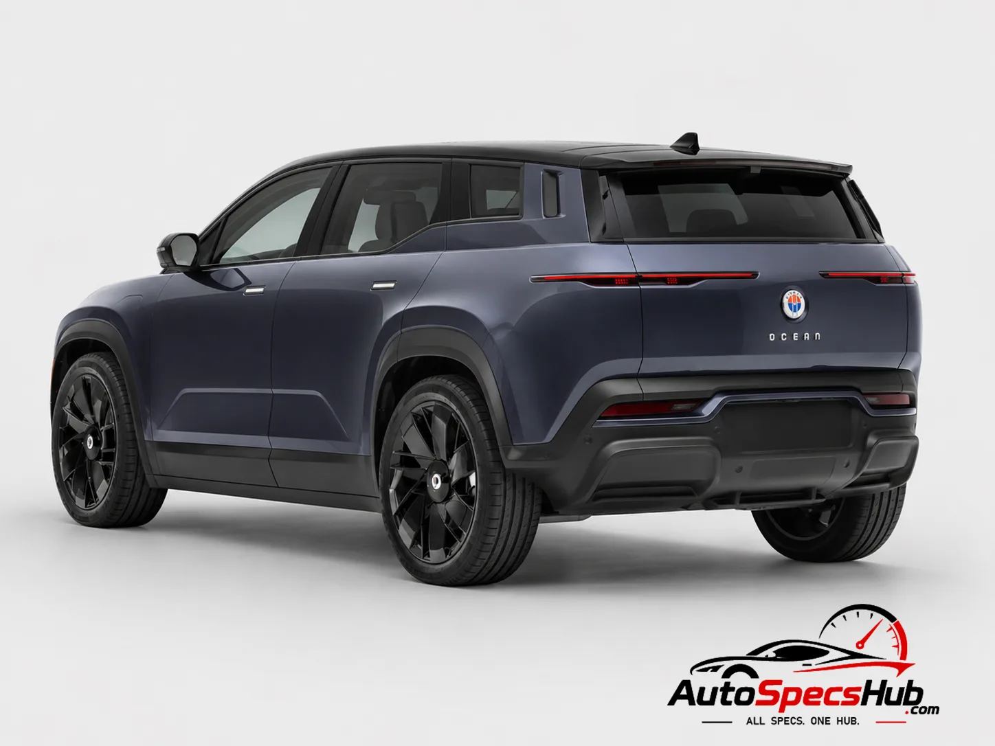 2023 Fisker Ocean Sport rear three-quarter view
