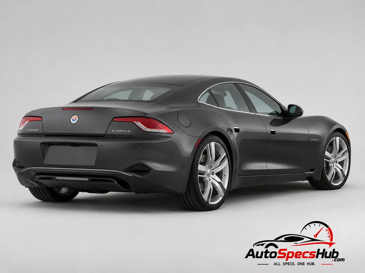 2011 Fisker Karma rear three-quarter view