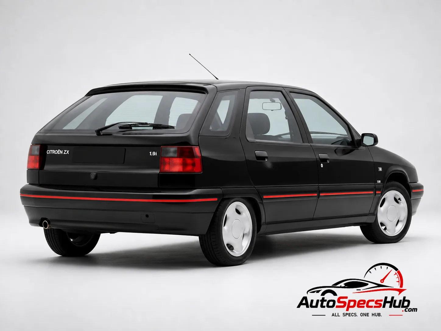 1992 Citroën ZX 1.9i Volcane rear three-quarter view