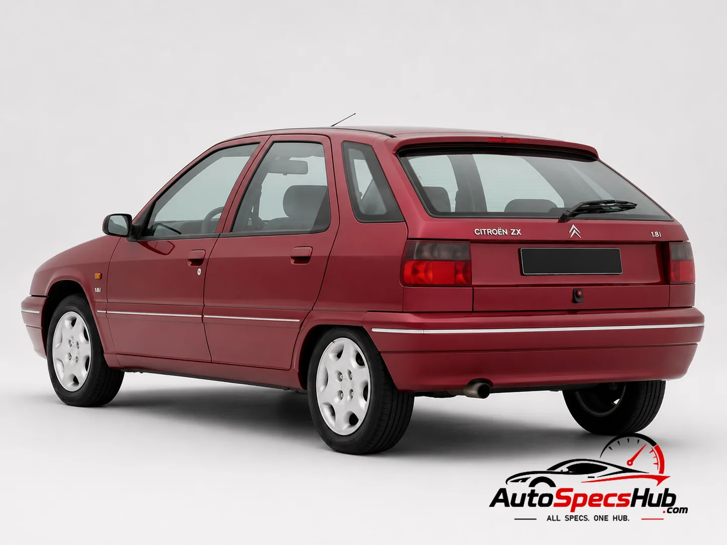 1994 Citroën ZX 1.8i Aura rear three-quarter view