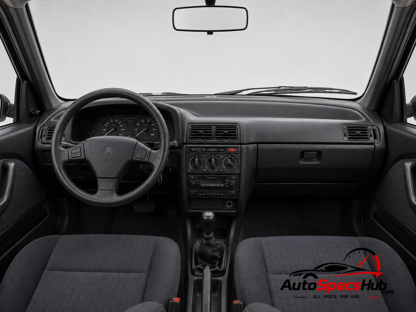 1992 Citroën ZX 1.6i Avantage interior dashboard and front cabin