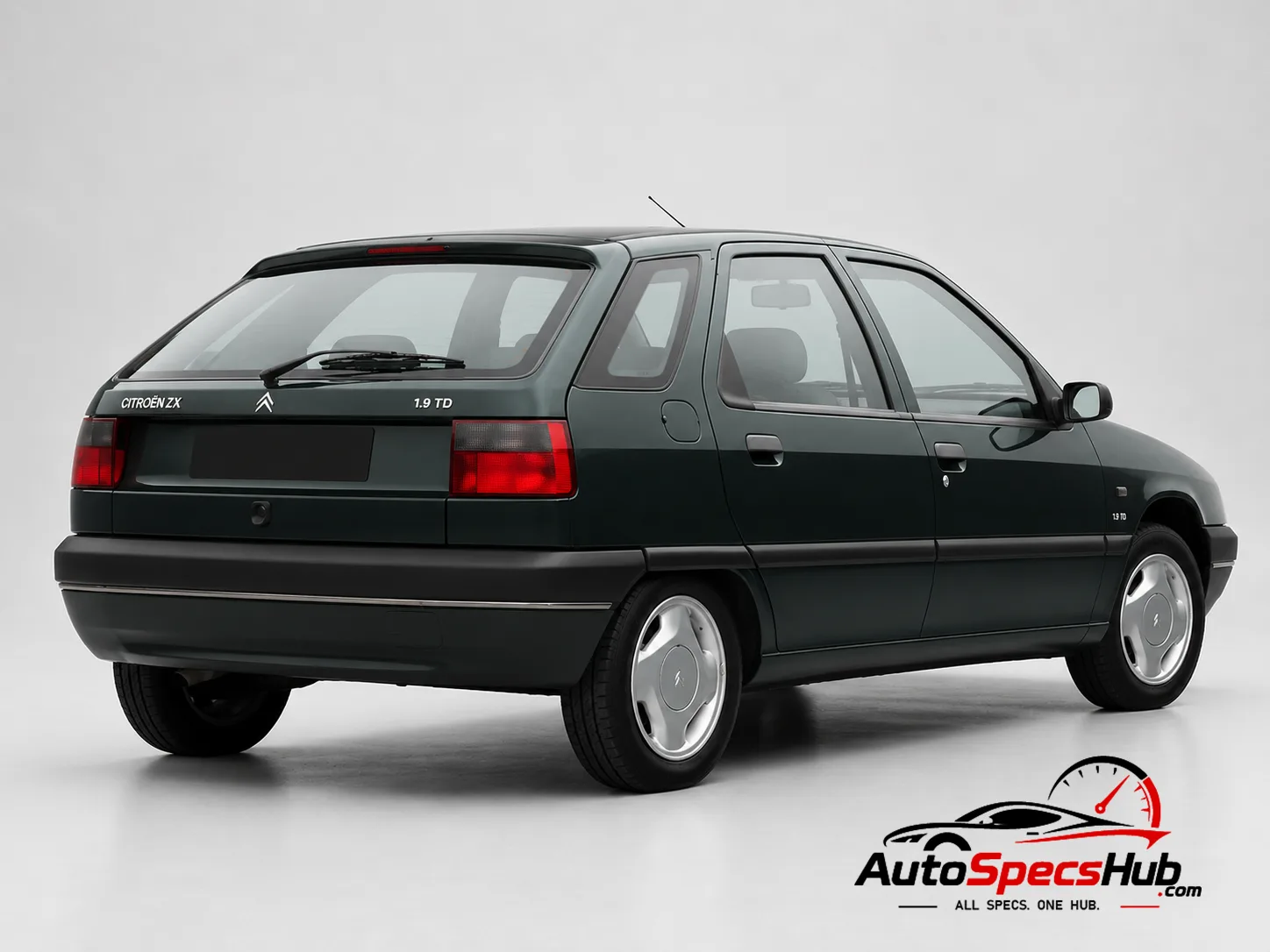 1993 Citroën ZX 1.9 TD Aura rear three-quarter view