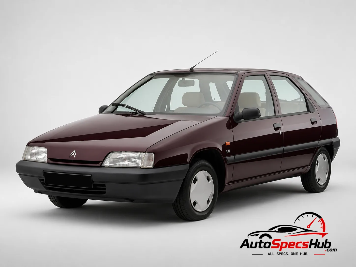 1991 Citroën ZX 1.4i Reflex front three-quarter view