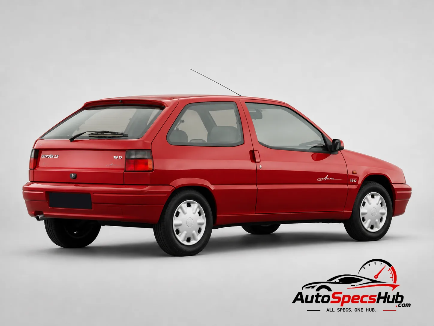 1992 Citroën ZX 1.9 D Aura rear three-quarter view