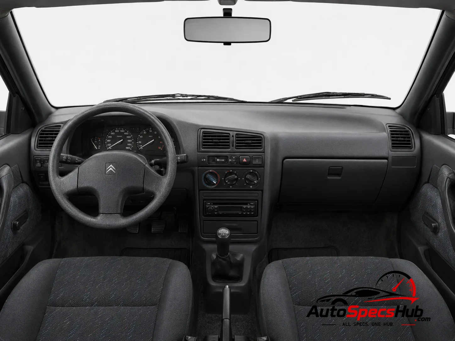 1992 Citroën ZX 1.9 D Aura interior dashboard and front cabin