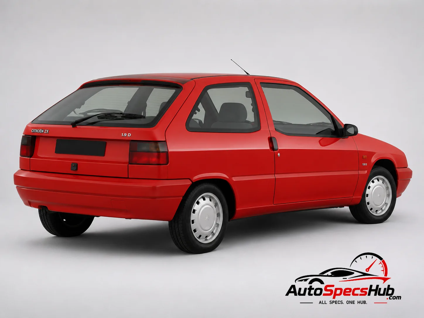 1994 Citroën ZX 1.9 D Reflex rear three-quarter view