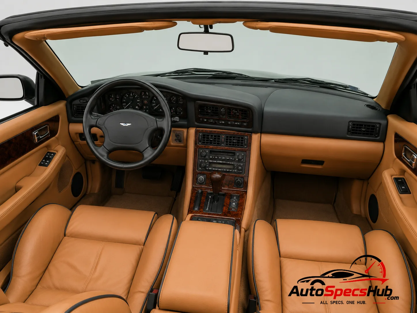 1992 Aston Martin Virage Volante interior dashboard and front cabin
