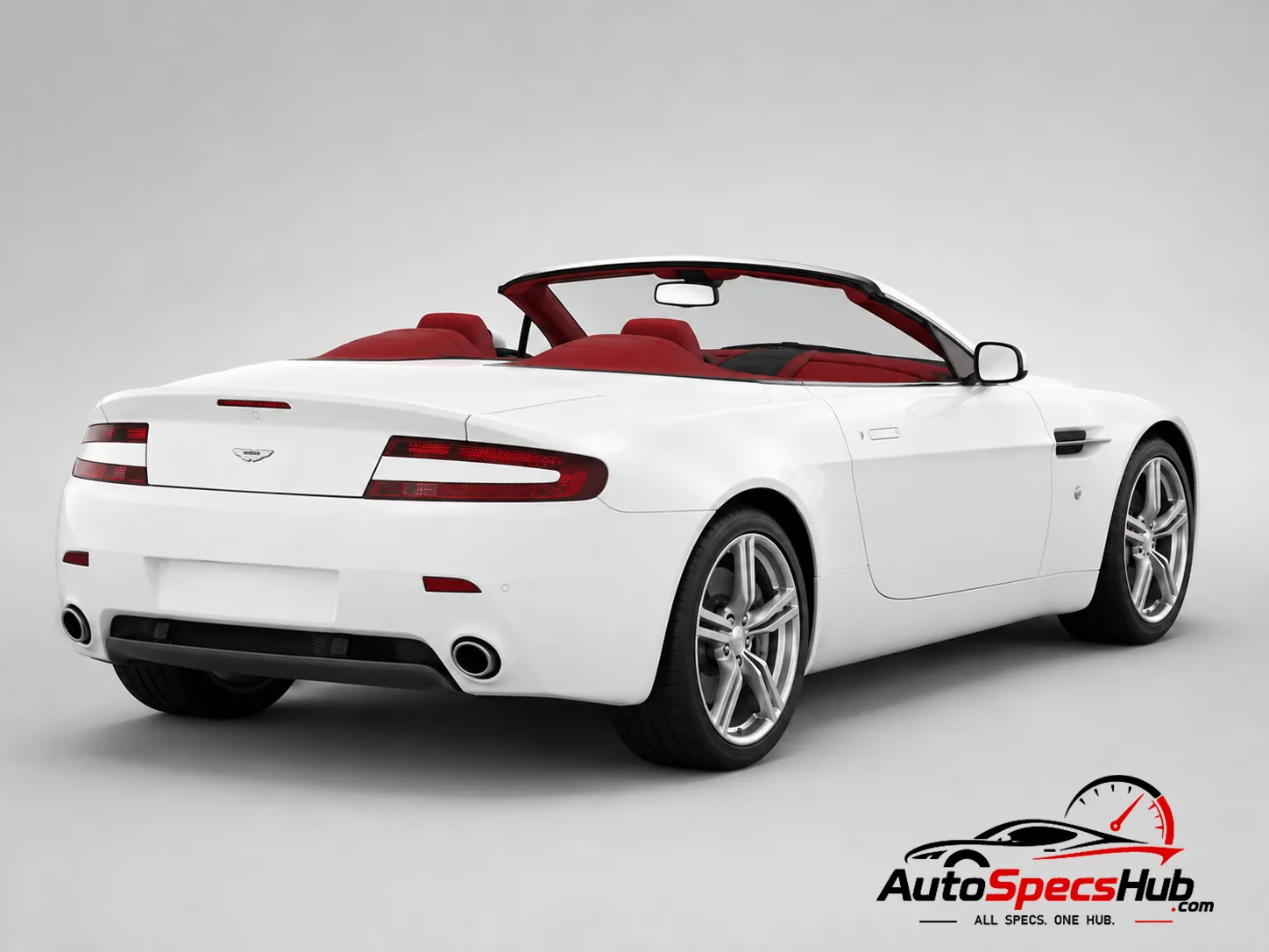 2008 Aston Martin V8 Vantage Roadster rear three-quarter view