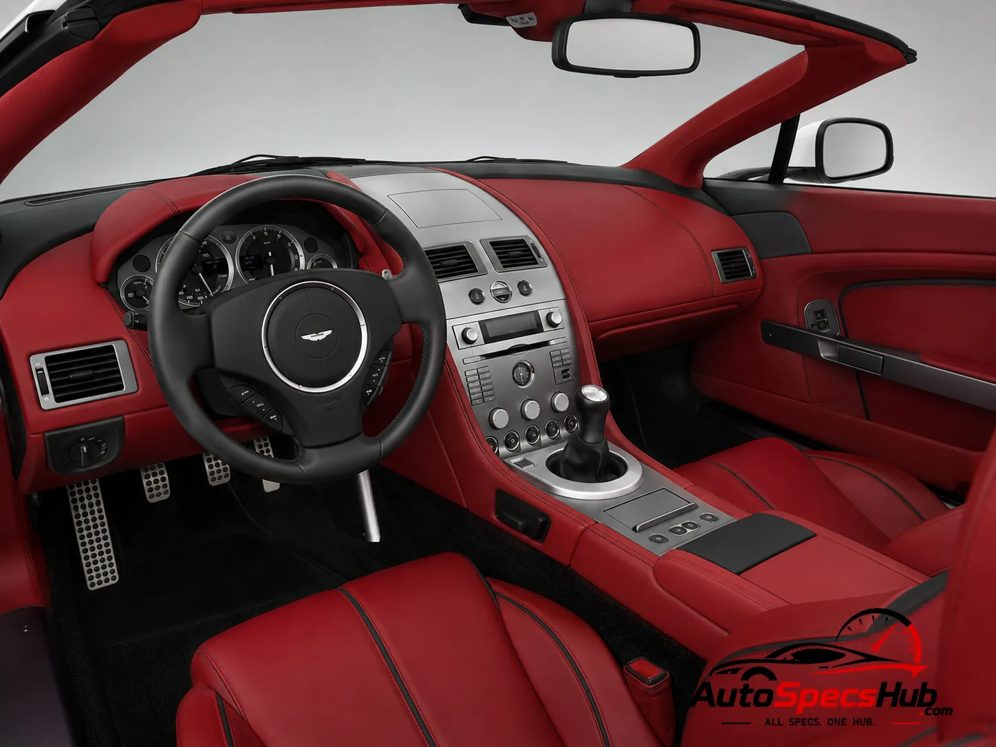2008 Aston Martin V8 Vantage Roadster interior dashboard and front cabin