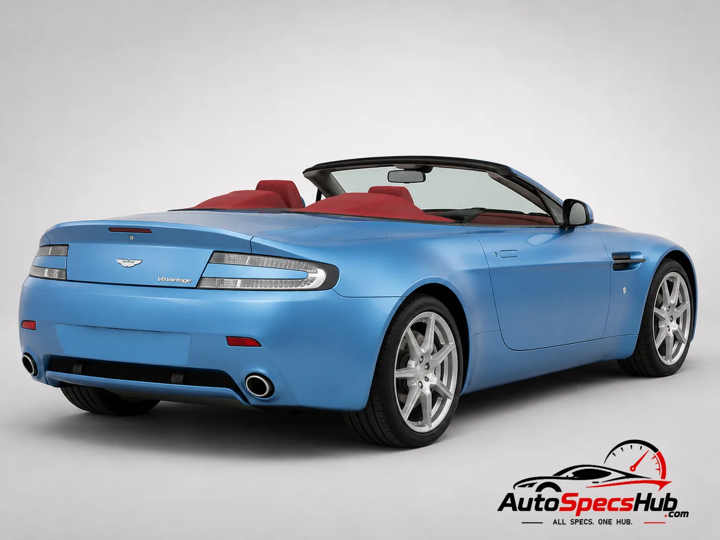 2007 Aston Martin V8 Vantage Roadster rear three-quarter view