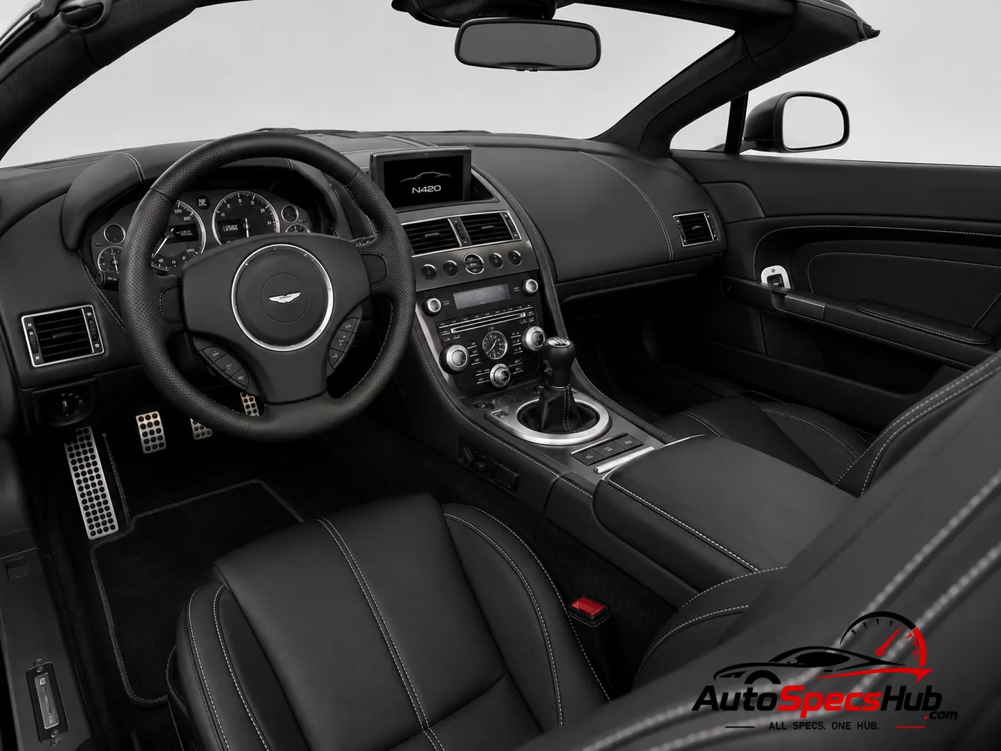 2010 Aston Martin V8 Vantage N420 Roadster interior dashboard and front cabin