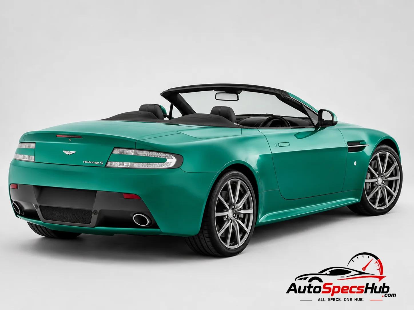 2012 Aston Martin V8 Vantage S Roadster rear three-quarter view